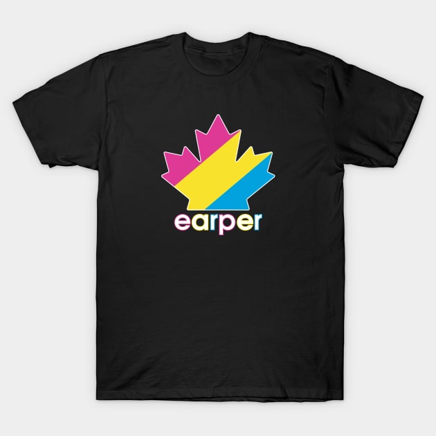 Pansexual Earper Pride Maple Leaf - Wynonna Earp T-Shirt by viking_elf